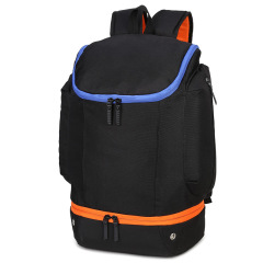 Blank sports basketball backpack with independent ball compartment